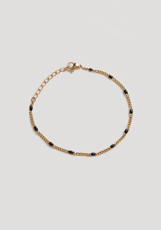 Bracelet Chaine Confettis noirs