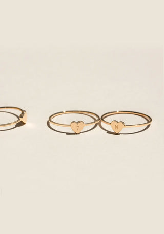 Bague Initiale Coeur