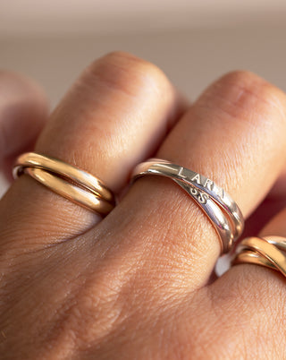 Bague Entrelacée 2 anneaux