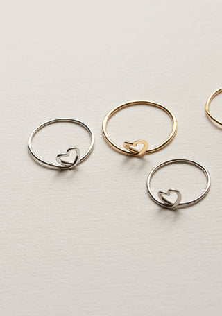 Bague Noeud Coeur
