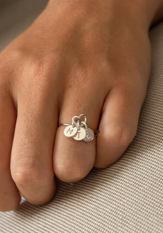 Bague Noeud Initiales