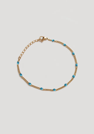 Bracelet Chaine Confettis Bleus