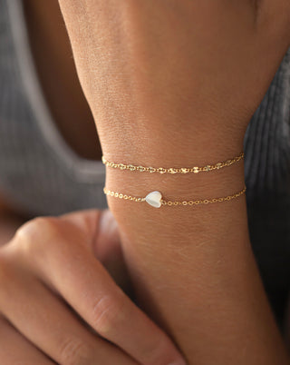 Bracelet coeur de nacre