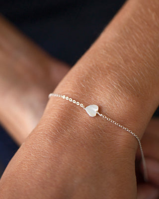 Bracelet coeur de nacre