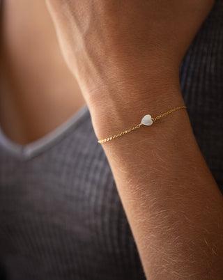 Bracelet coeur de nacre
