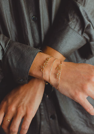 Bracelet Jonc Personnalisé Or Laminé 14K