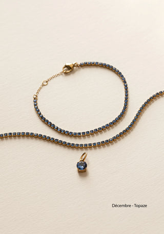 Collier Tennis Pierre de Naissance