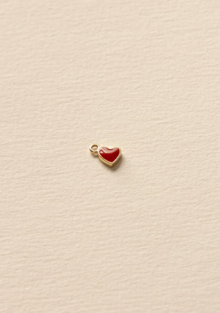 Pendentif Charm Coeur Rouge