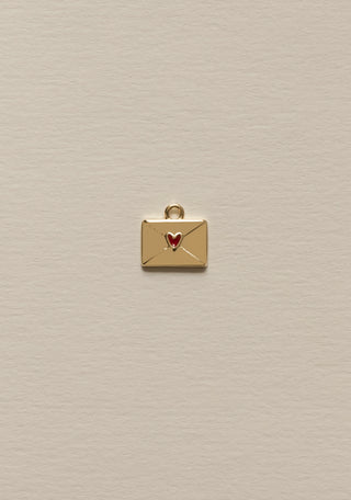 Pendentif Charm Enveloppe Coeur