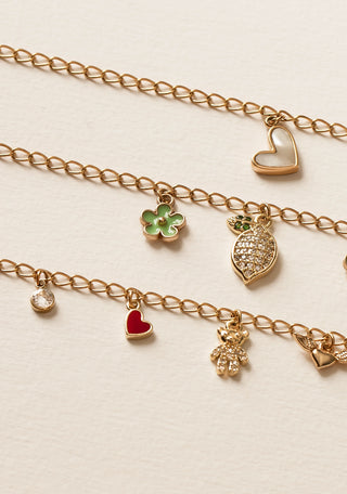 Pendentif Charm Coeur Rouge