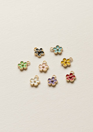 Pendentif Charm Fleurs Couleur