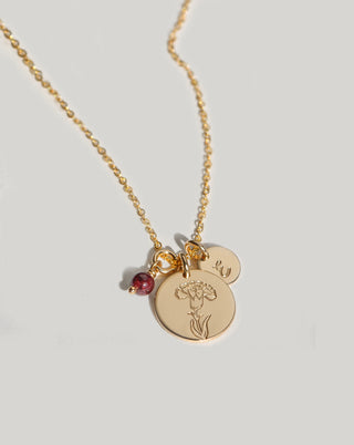 Collier fleur de naissance