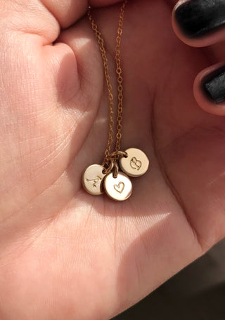 Collier Initiales 8 mm