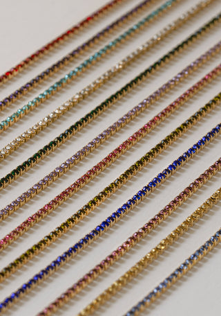 Collier Tennis Pierre de Naissance