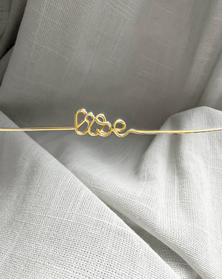 Bracelet Jonc Personnalisé Or Laminé 14K