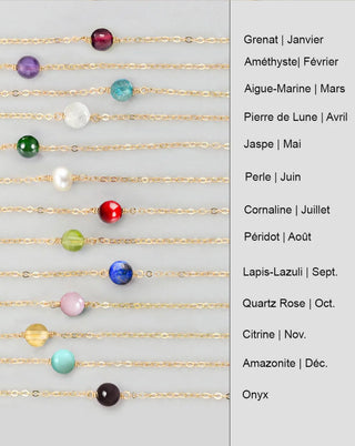 Collier pierre de naissance