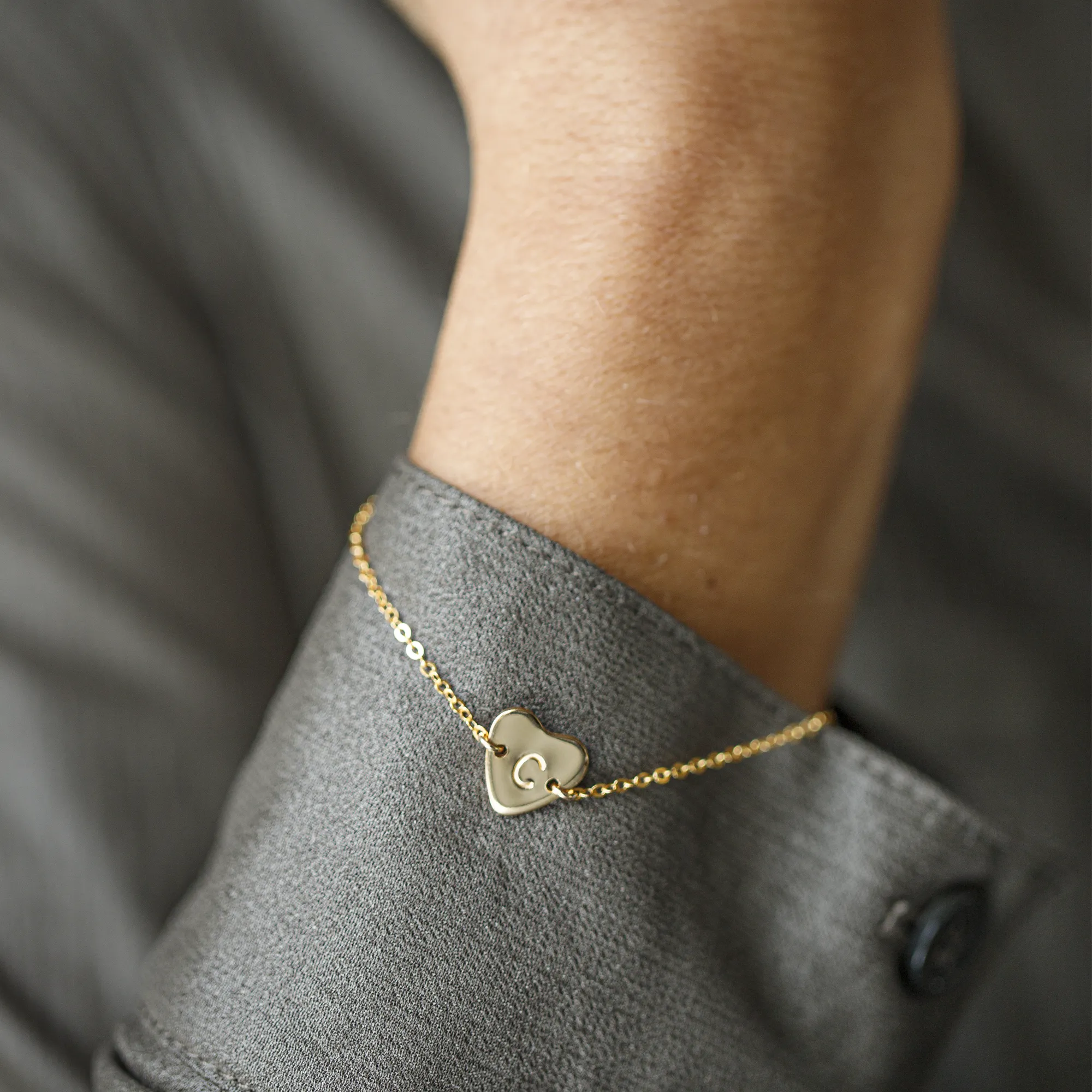 Or & Elle | Coup de Cœur | Diamond Heart Bracelet